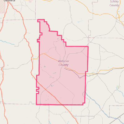 Map of Webster County