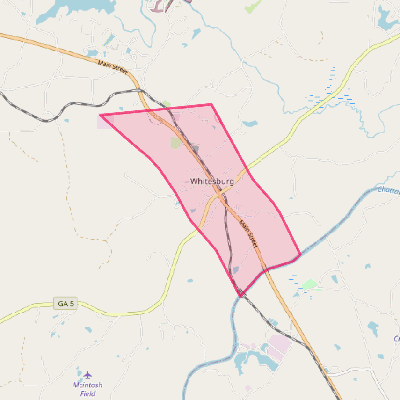 Map of Whitesburg