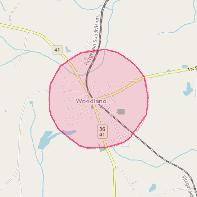 Map of Woodland