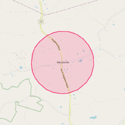 Map of Woodville