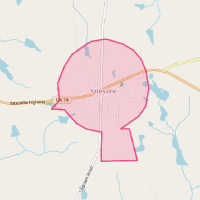 Map of Yatesville