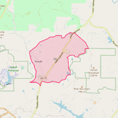 Map of Yonah