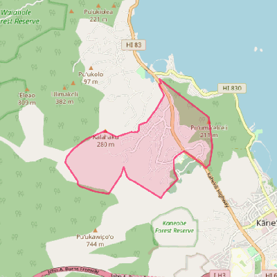 Map of Ahuimanu