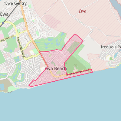 Map of Ewa Beach