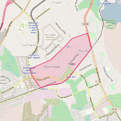 Map of Ewa Villages