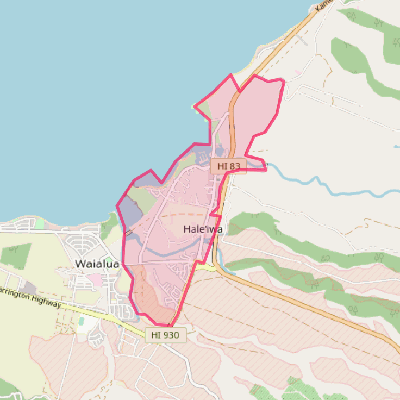 Map of Haleiwa