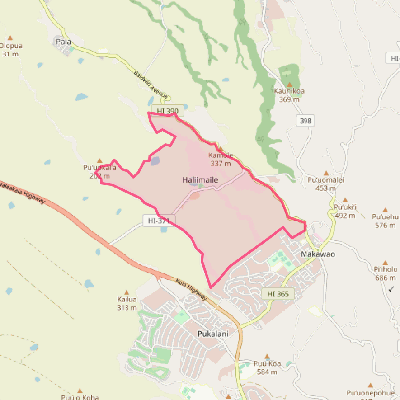 Map of Haliimaile