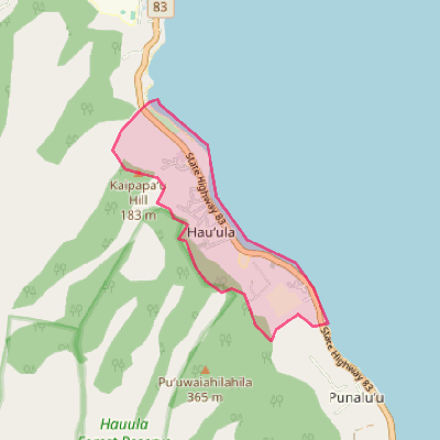 Map of Hauula