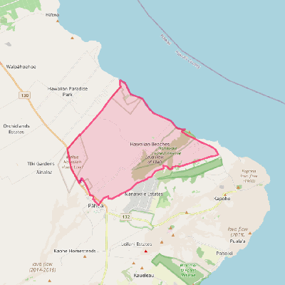 Map of Hawaiian Beaches