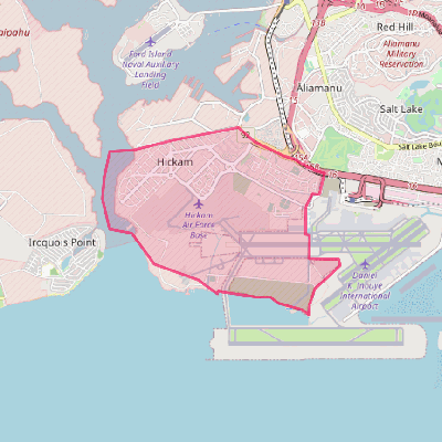 Map of Hickam Housing