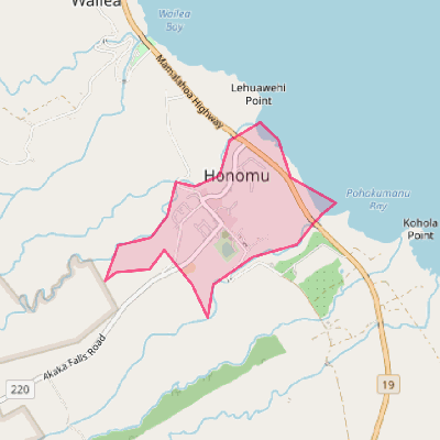 Map of Honomu