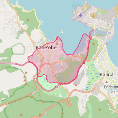 Map of Kaneohe