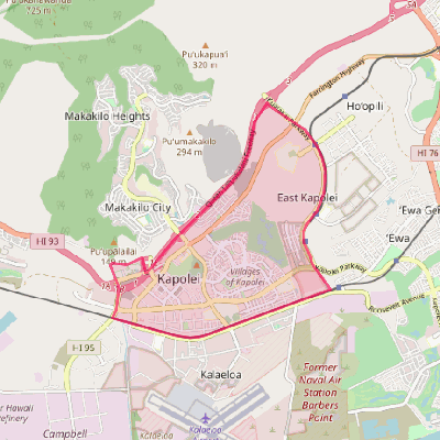 Map of Kapolei