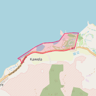 Map of Kawela Bay