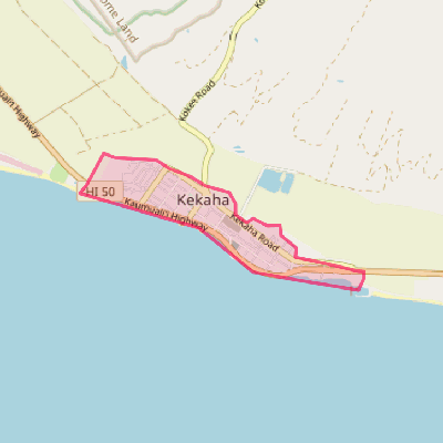 Map of Kekaha