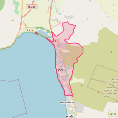 Map of Kihei