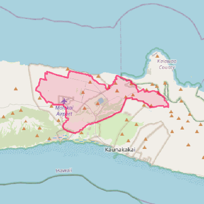 Map of Kualapuu