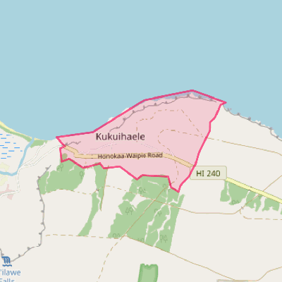 Map of Kukuihaele