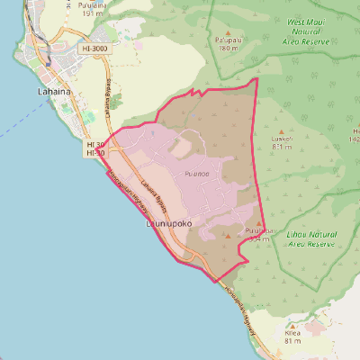Map of Launiupoko