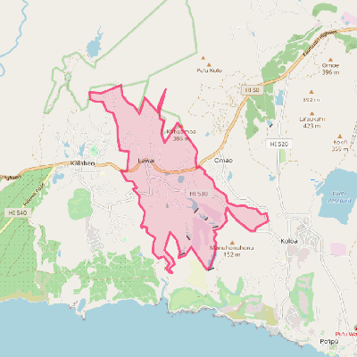 Map of Lawai