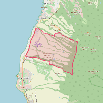 Map of Mahinahina