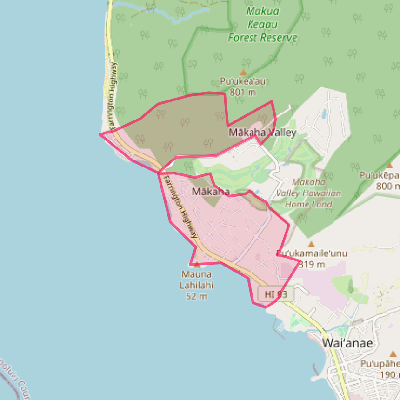 Map of Makaha