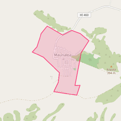 Map of Maunaloa