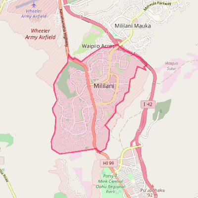 Map of Mililani Town