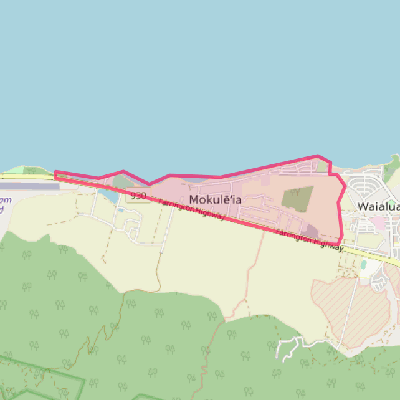 Map of Mokuleia