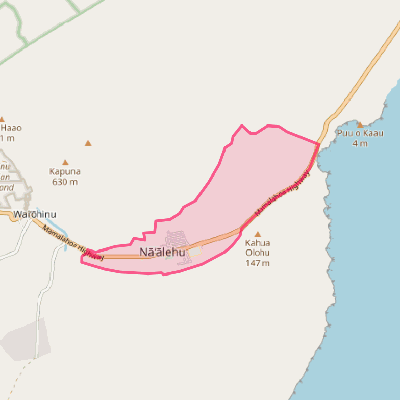 Map of Naalehu