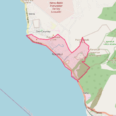 Map of Nanakuli