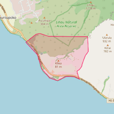 Map of Olowalu