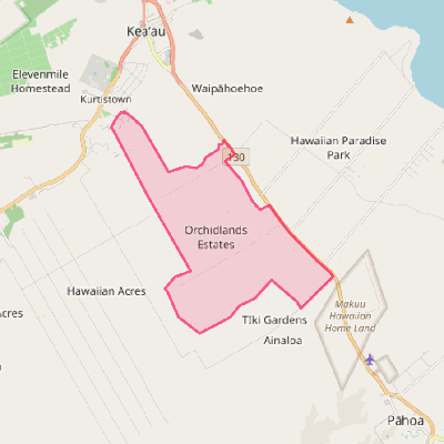 Map of Orchidlands Estates