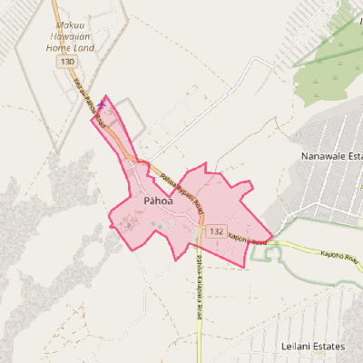 Map of Pahoa