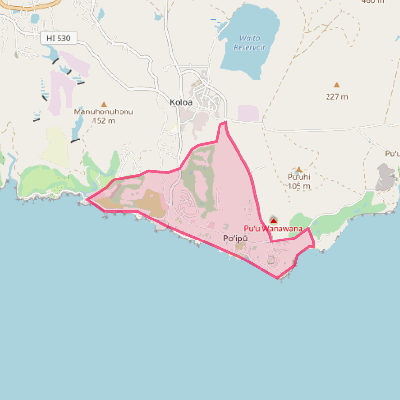 Map of Poipu