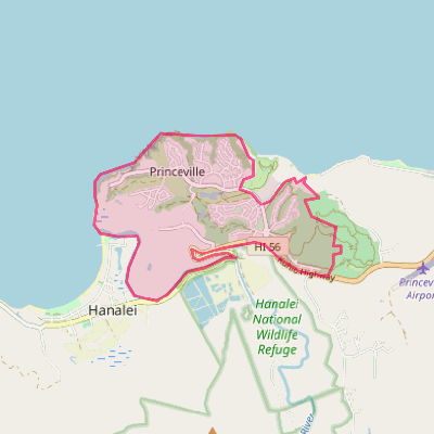Map of Princeville