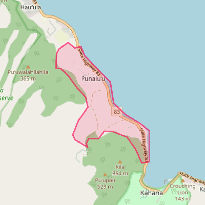 Map of Punaluu