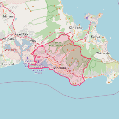 Map of Urban Honolulu