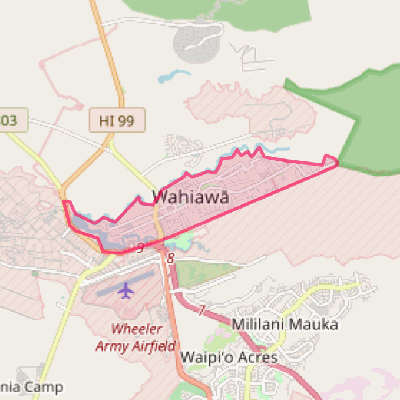 Map of Wahiawa