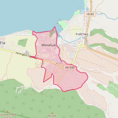 Map of Waialua