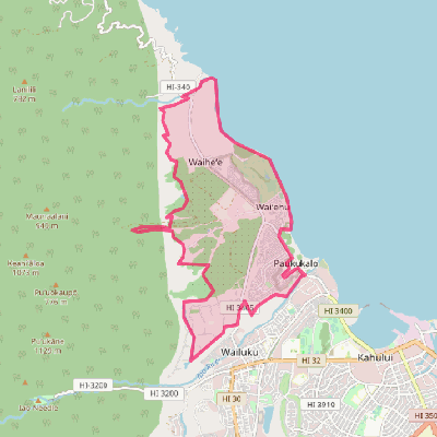 Map of Waihee-Waiehu