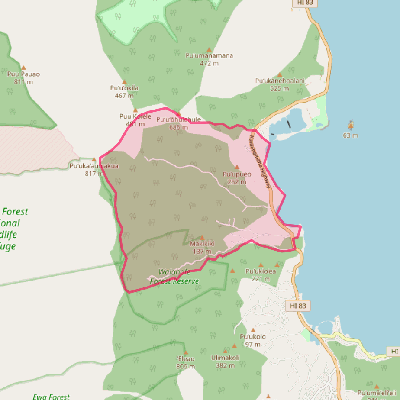 Map of Waikane