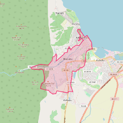 Map of Wailuku