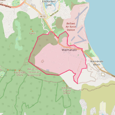 Map of Waimanalo