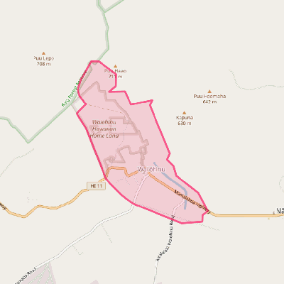 Map of Waiohinu