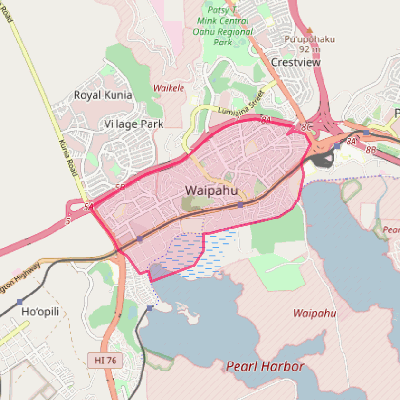 Map of Waipahu