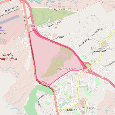 Map of Waipio Acres