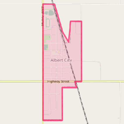 Map of Albert City