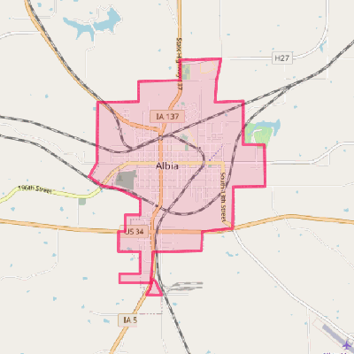 Map of Albia