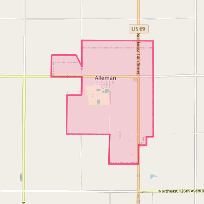 Map of Alleman